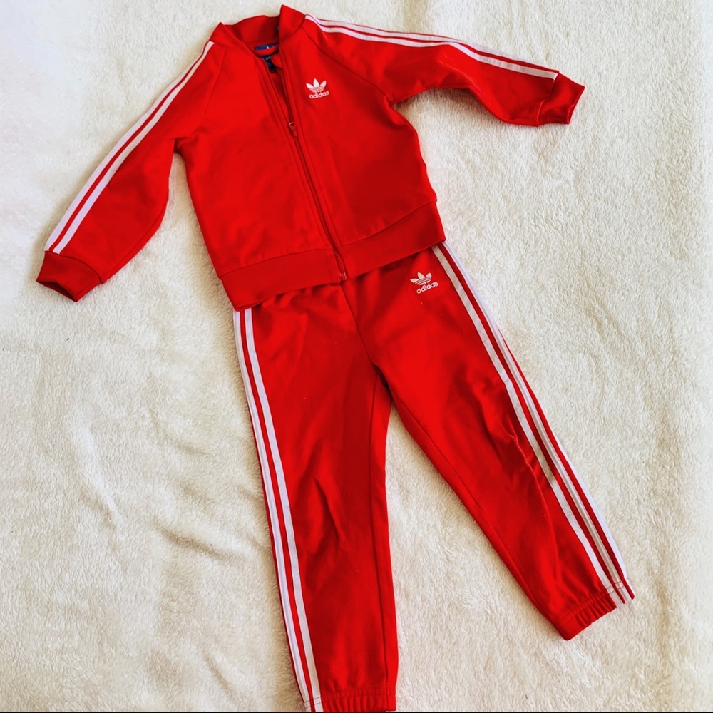 Adidas Boy’s Red Tracksuit